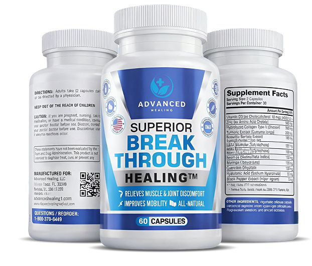 Dietary supplement with 60 capsules displayed